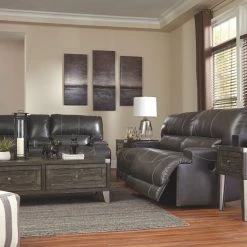 Ashley Furniture Reclining Furniture Mccaskill - Gray - 2 Seat Reclining Sofa