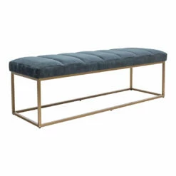 Moe's Home Collection Katie Bench Blue Benches