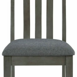 Signature Design By Ashley® Hallanden - Dark Gray - 7 Pc. - Extension Table, 6 Side Chairs