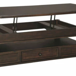 Ashley Furniture Barilanni - Dark Brown - Lift Top Cocktail Table