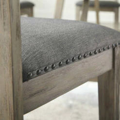 Signature Design By Ashley® Aldwin - Gray - Rectangular Dining Room Table, 4 Upholstered Side Chairs