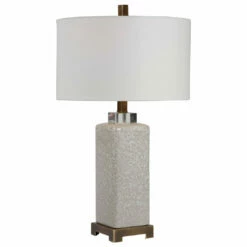 Accessories Uttermost Irie Crackled Taupe Table Lamp