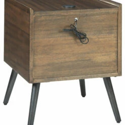 Ashley Furniture Calmoni - Brown - Square End Table