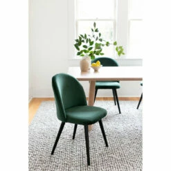 Moe's Home Collection Clarissa Dining Chair Green-m2 Chairs