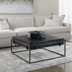 Uttermost Telone Modern Black Coffee Table Tables