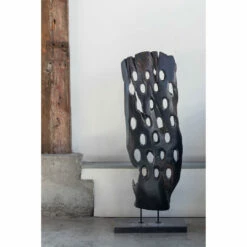 Moe's Home Collection Wood Abstract Art Weathered Grey