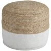 Ashley Furniture Sweed - Natural/white - Pouf - Round