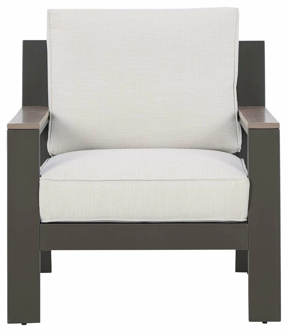 Budget 🎁 Signature Design By Ashley® Chairs Tropicava - Taupe/white - Lounge Chair W/cushion 🌟 8 Signature Design By Ashley® Chairs Tropicava - Taupe/white - Lounge Chair W/cushion