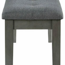 Ashley Furniture Hallanden - Black / Gray - Large Uph Dining Room Bench