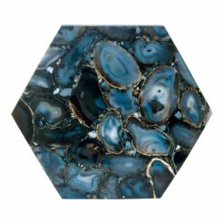 Moe's Home Collection Tables Hexagon Agate Accent Table