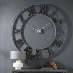 Accessories Uttermost Carroway Art Deco Wall Clock