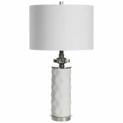 Accessories Uttermost Calia White Table Lamp