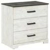 Ashley Furniture Shawburn - Attractive/Charcoal Gray - Three Drawer Chest Chests