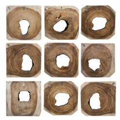 Accessories Uttermost Bahati Ebony Wood Wall Art, S/9