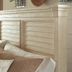 Signature Design By Ashley® Bolanburg - Two-tone - Dresser, Mirror, Louvered Bed