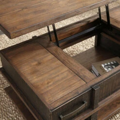 Ashley Furniture Tables Stanah - Brown / Beige - Lift Top Cocktail Table