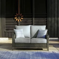 Signature Design By Ashley® Outdoor Sets Elite Park - Gray - 4 Pc. - Lounge Set