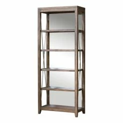 Bookcases Uttermost Delancey Weathered Oak Etagere