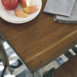 Ashley Furniture Hazelteen - Medium Brown - Square Drm Table Set (5/cn)