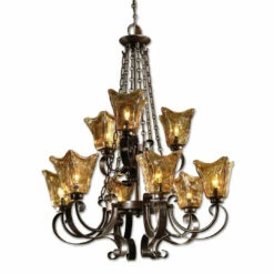 Accessories Uttermost Vetraio 9Lt Oil Rubbed Bronze Chandelier