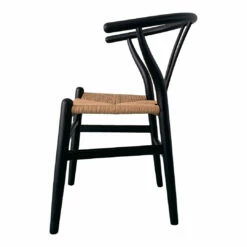 Moe's Home Collection Ventana Dining Chair Black And Natural-m2