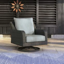 Signature Design By Ashley® Elite Park - Gray - Swivel Lounge W/ Cushion Chairs