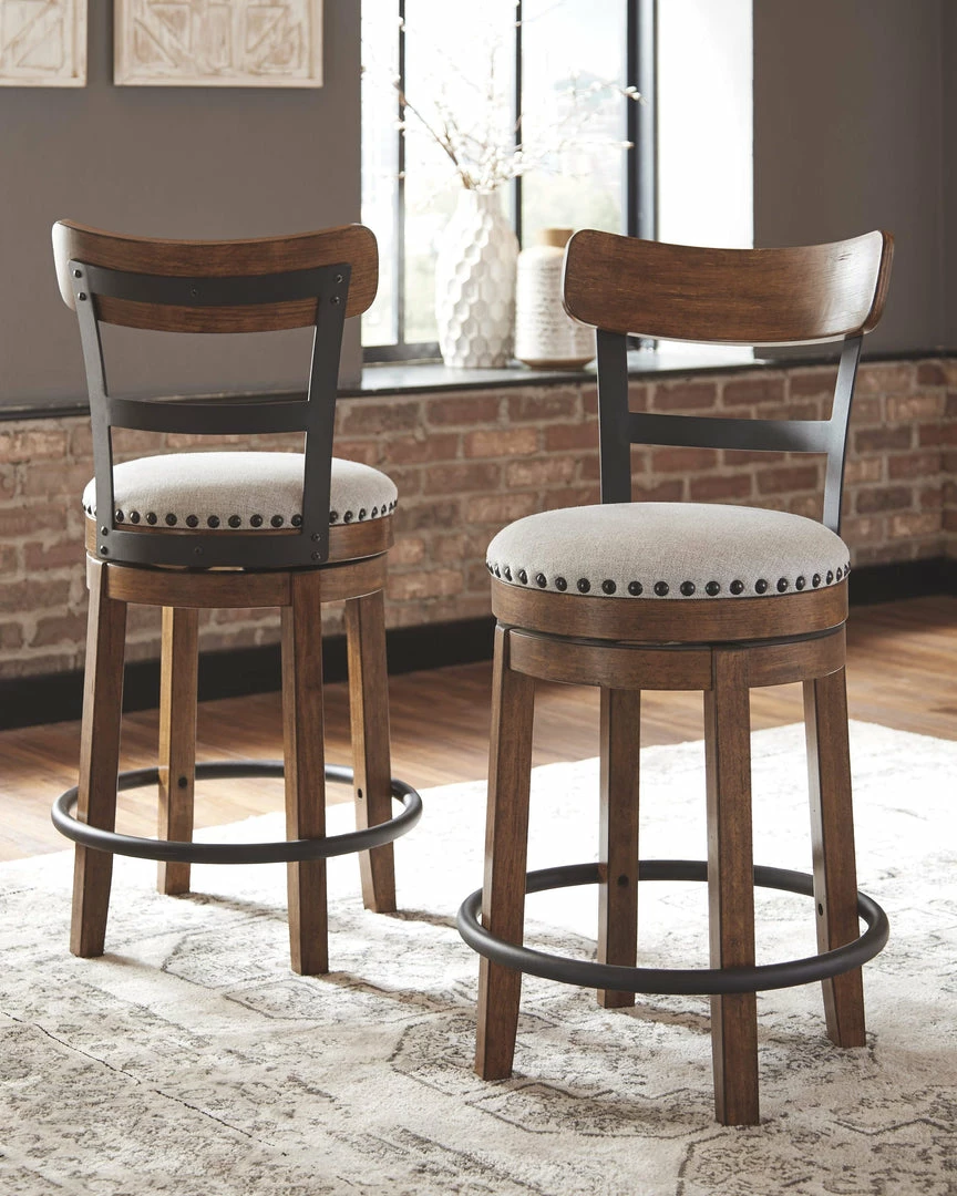 Hot Sale 🧨 Signature Design By Ashley® Valebeck - Best In Class Rectangular Dining Room Counter Table, 4 Upholstered Swivel Barstools 😉 5 Signature Design By Ashley® Valebeck - Best In Class Rectangular Dining Room Counter Table, 4 Upholstered Swivel Barstools