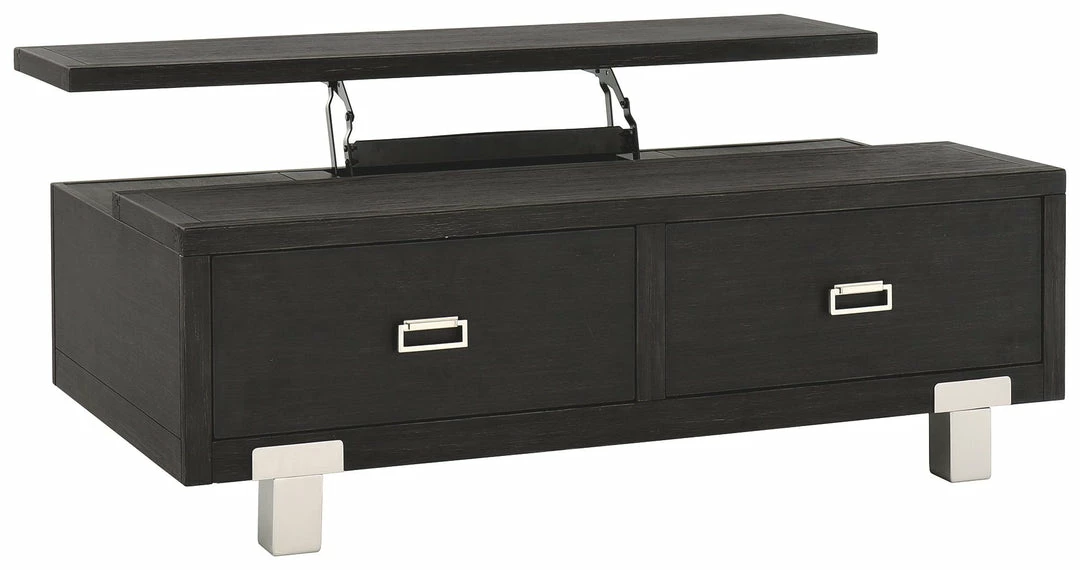 Outlet โ Ashley Furniture Tables Chisago - Black/silver - Lift Top Cocktail Table ๐ 8 Ashley Furniture Tables Chisago - Black/silver - Lift Top Cocktail Table