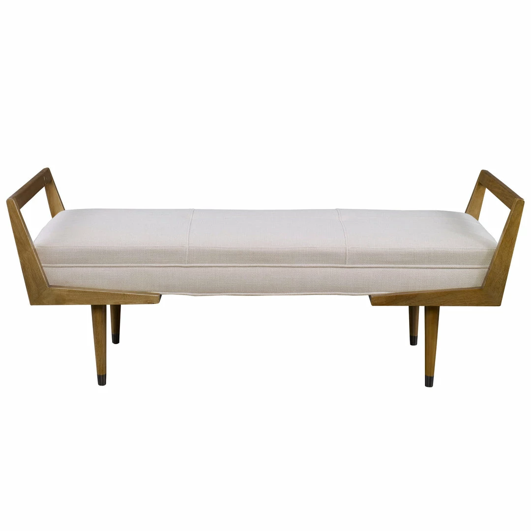 Wholesale ✔️ Uttermost Waylon Modern Ivory Bench 💯 3 Uttermost Waylon Modern Ivory Bench