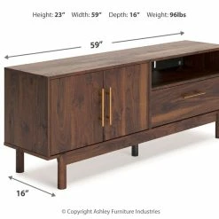 Best Sale 😍 Ashley Furniture Calverson - Mocha - Medium Tv Stand - Medium 😉 17 Ashley Furniture Calverson - Mocha - Medium Tv Stand - Medium