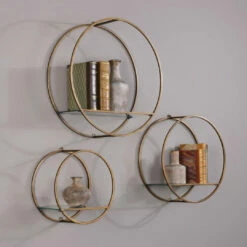 Accessories Uttermost Ellison Drum Cage Shelves S/3