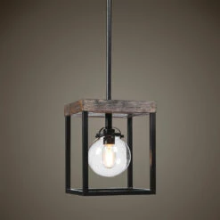 Uttermost Pearsall 1 Light Industrial Mini Pendant