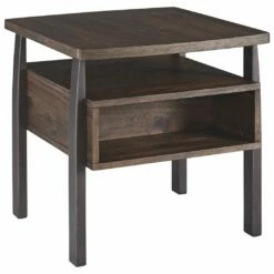 Ashley Furniture Tables Vailbry - Brown Dark - Rectangular End Table