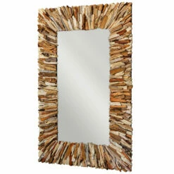 Uttermost Teak Branch Rectangular Mirror Accessories