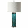 Accessories Uttermost Almanzora Blue Glass Lamp