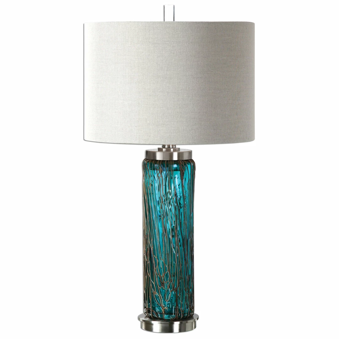 Deals ๐ Accessories Uttermost Almanzora Blue Glass Lamp โ 3 Accessories Uttermost Almanzora Blue Glass Lamp