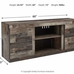 Ashley Furniture TV Stands Derekson - Multi - LG TV Stand W/Fireplace Option