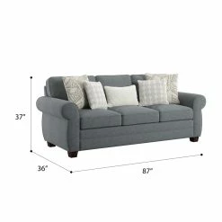 Emerald Home Royce Complete Sofa, Slate Blue Sofas