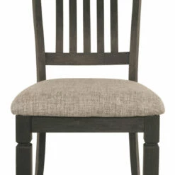 Ashley Furniture Tyler - Black/grayish Brown - Dining Uph Side Chair (2/cn) - Slatback