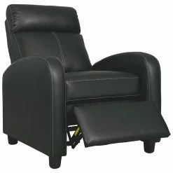 Ashley Furniture Reclining Furniture Declo - Black - Low Leg Recliner