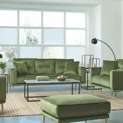 Signature Design By Ashley® Macleary - Moss - 4 Pc. - Sofa, Loveseat, Chair, Ottoman Living Room Sets