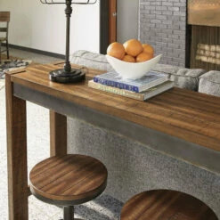 Outlet 😉 Signature Design By Ashley® Torjin - Dark Brown - 3 Pc. - Long Counter Table, 2 Stools ⌛ 7 Signature Design By Ashley® Torjin - Dark Brown - 3 Pc. - Long Counter Table, 2 Stools
