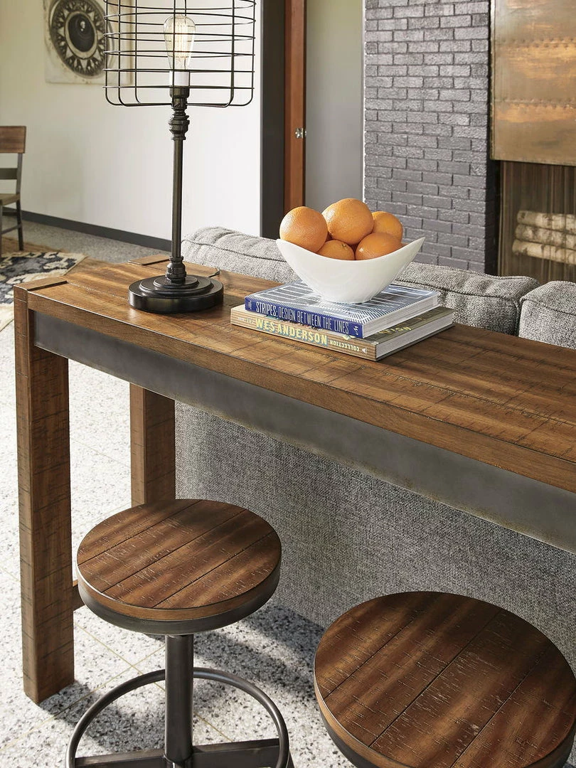 Outlet 😉 Signature Design By Ashley® Torjin - Dark Brown - 3 Pc. - Long Counter Table, 2 Stools ⌛ 5 Signature Design By Ashley® Torjin - Dark Brown - 3 Pc. - Long Counter Table, 2 Stools