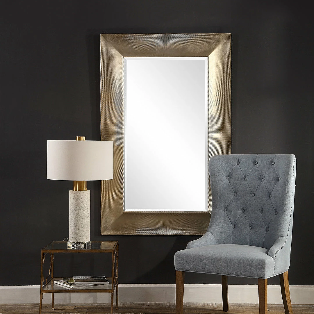 Hot Sale 🤩 Uttermost Valenton Large Champagne Mirror 🥰 4 Uttermost Valenton Large Champagne Mirror