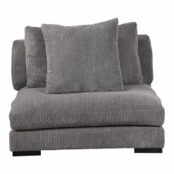 Moe's Home Collection Sectional Pieces Tumble Slipper Chair Charcoal
