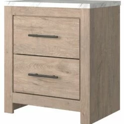 Signature Design By Ashley® Senniberg - Light Brown/white - 6 Pc. - Dresser, Mirror, Queen Panel Bed, 2 Nightstands Bedroom Sets