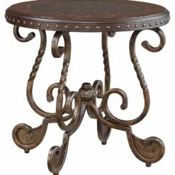 Ashley Furniture Rafferty - Dark Brown - Round End Table