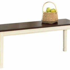 Ashley Furniture Benches Whitesburg - Brown/cottage White - Large Dining Room Bench