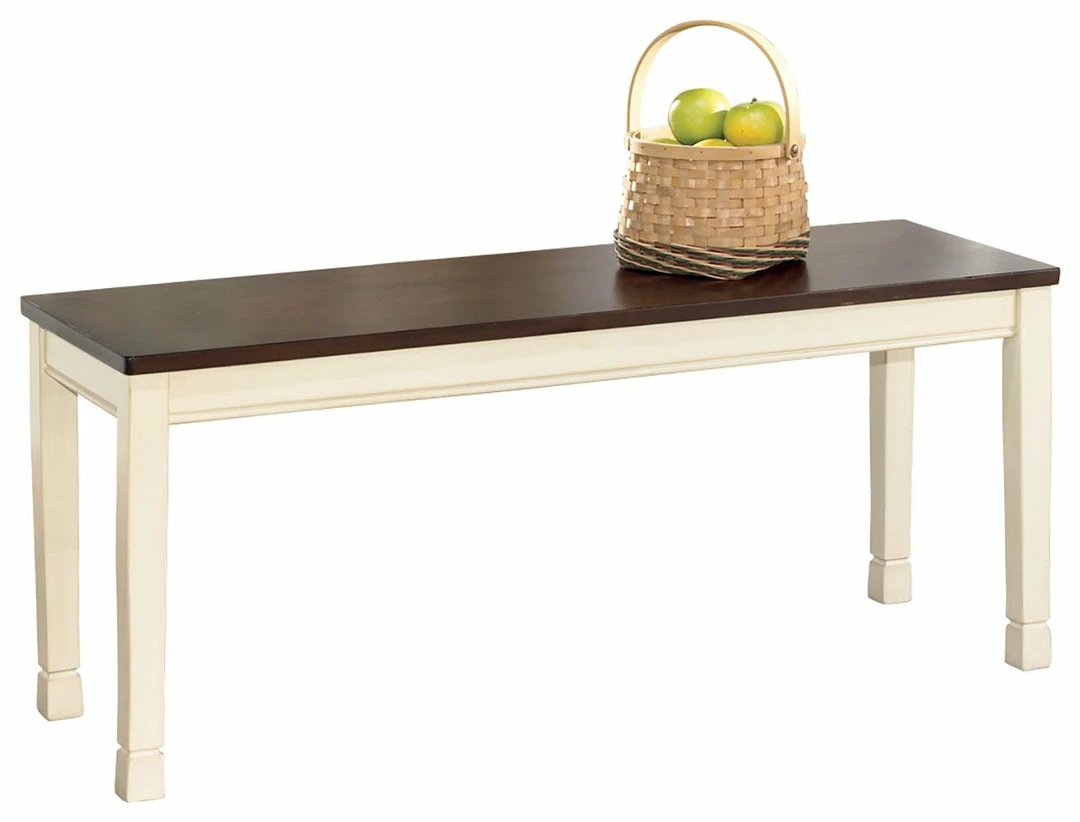 Cheapest 🔥 Ashley Furniture Benches Whitesburg - Brown/cottage White - Large Dining Room Bench ✨ 3 Ashley Furniture Benches Whitesburg - Brown/cottage White - Large Dining Room Bench