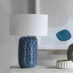 Accessories Uttermost Sedna Blue Table Lamp